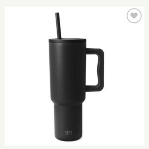 lightly used all black 40 oz simple modern tumbler *NO STRAWS*
